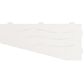 Металлическая полка RGW MT-01W 49279901-01 угловая Белая